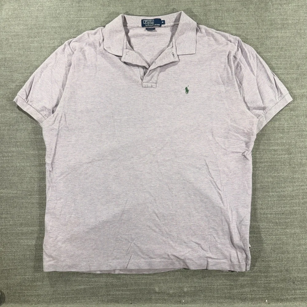 Polo Ralph Lauren Polo Shirt Mens XL Purple Excellent Short Sleeve Cotton Logo